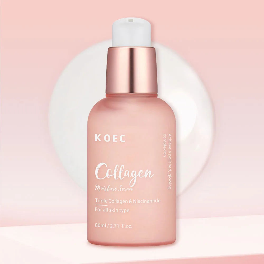 Face Lifting Facial Essence Triple Collagen Complex Face Serum for Anti-Aging Firming Nourish Dull Skin Glow With Niacinamide