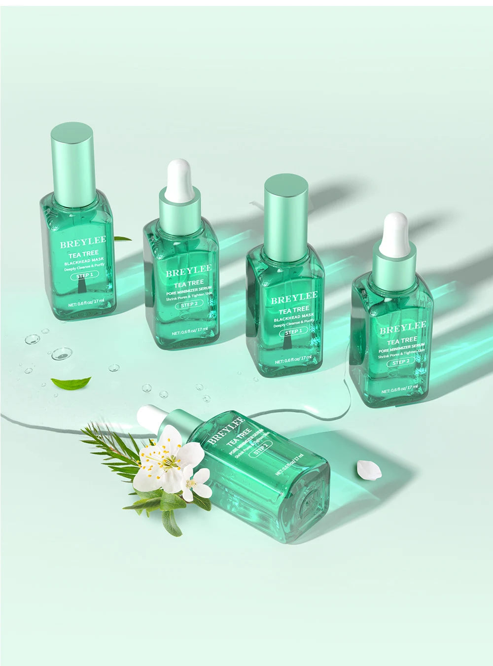 BREYLEE Blackhead Remover + Pore Shrinking Essence Nose Spot Mask Deep Cleansing Pore Oil Control