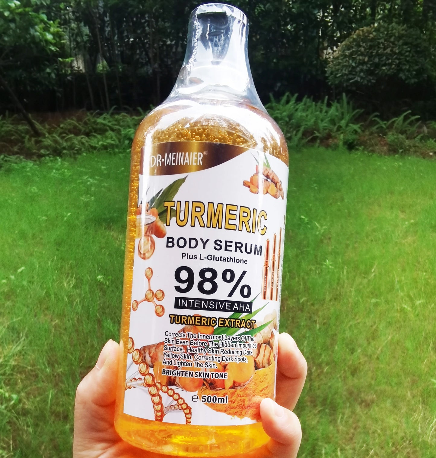 Super Turmeric Serum for Face & Body Skin Brightening Serum for Dark Spots - Turmeric Facial Repair Serum Cleanses Skin