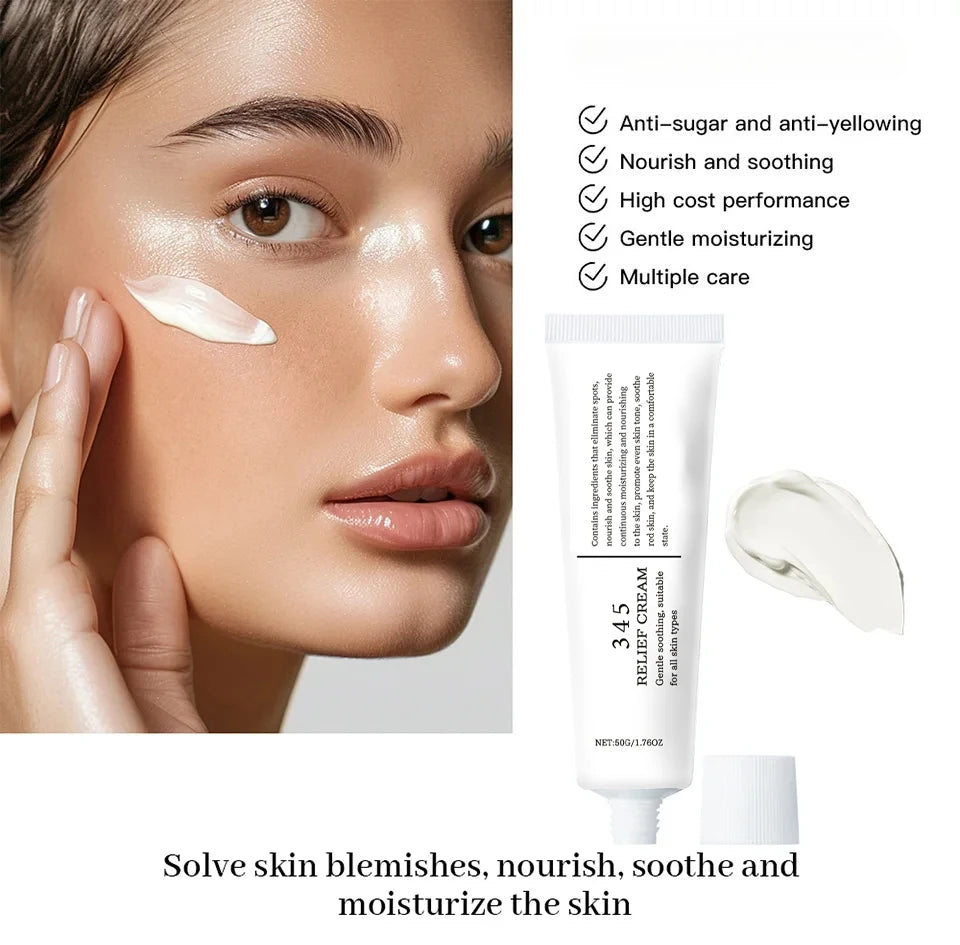 345 Relief Cream Moisturizing Blemishes Nourish The Skin And Provide Soothing Care Resulting In A Well-Rounded Skincare Solution