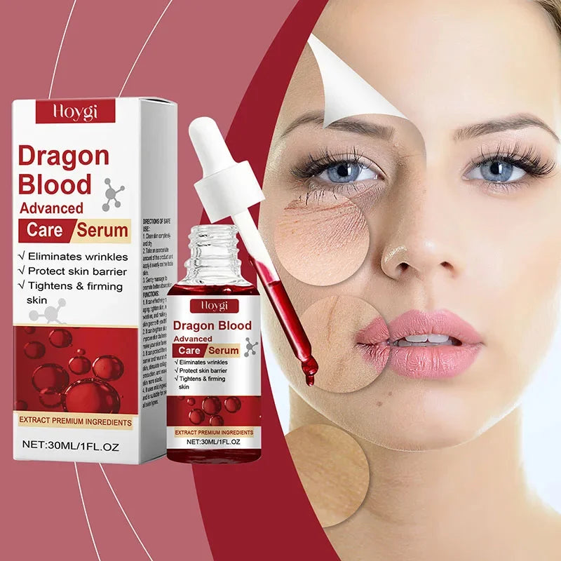 Dragon Blood Advanced Serum Effective Resist Aging Tighten Skin Reduce Wrinkles Brighten Skin Tone Improve Dullness Face Essence