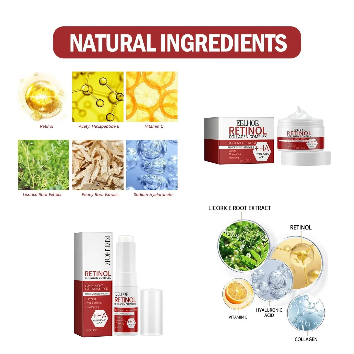 Instant Firming & Anti-Aging Retinol Kit | Fades Wrinkles & Fine Lines for a Youthful Look