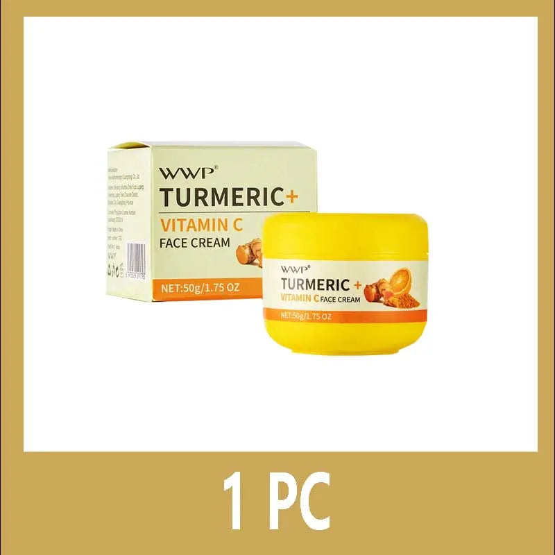 Turmeric Face Cream Strong Whitening Vitamin C Cream Brighten Skin Tone Reduce Dark Spots Lighten Moisturizing Cream Facial