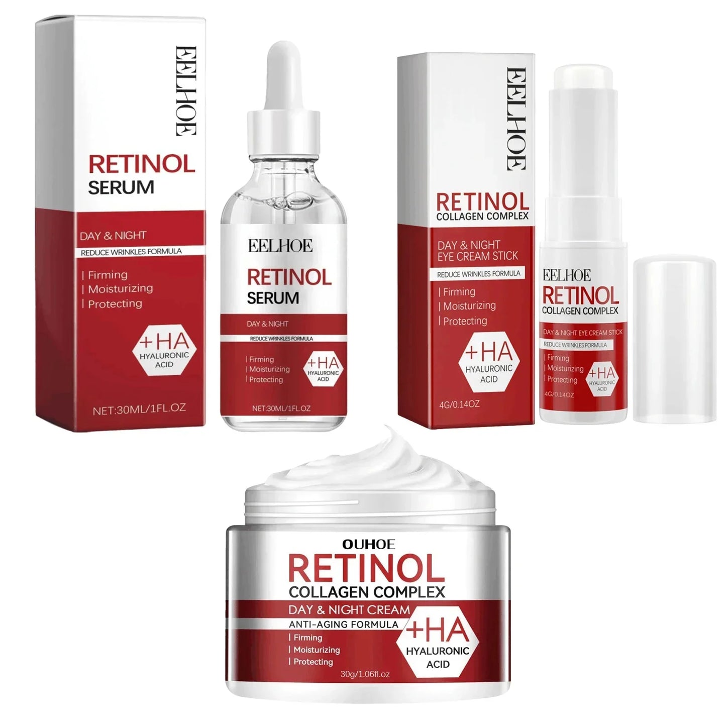 Instant Firming & Anti-Aging Retinol Kit | Fades Wrinkles & Fine Lines for a Youthful Look